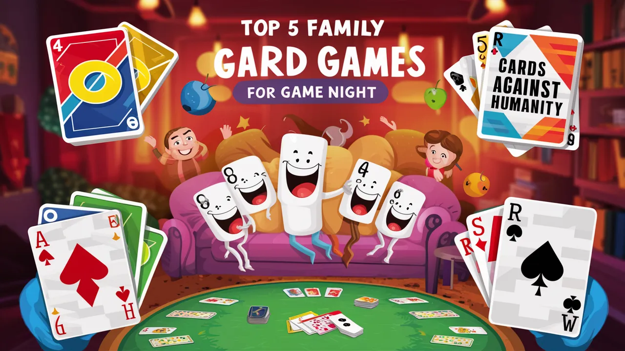 Top 5 Card Games for Family Game Night